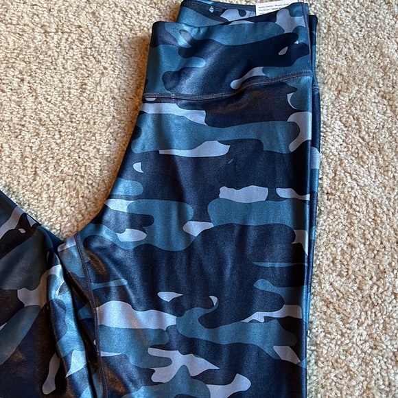 New Nike Dry Fit Blue Camo camouflage leggings work out pants size large - Picture 3 of 6